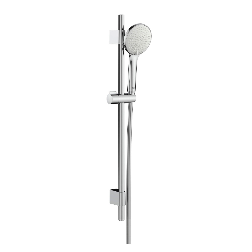 Cut out image of the Roca Sensum Chrome Slide Rail Shower Kit